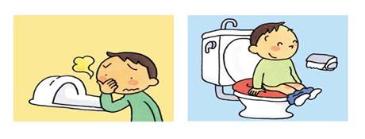 下水道によって快適になったトイレのイメージ