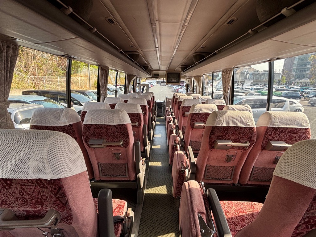 車内後方より撮影